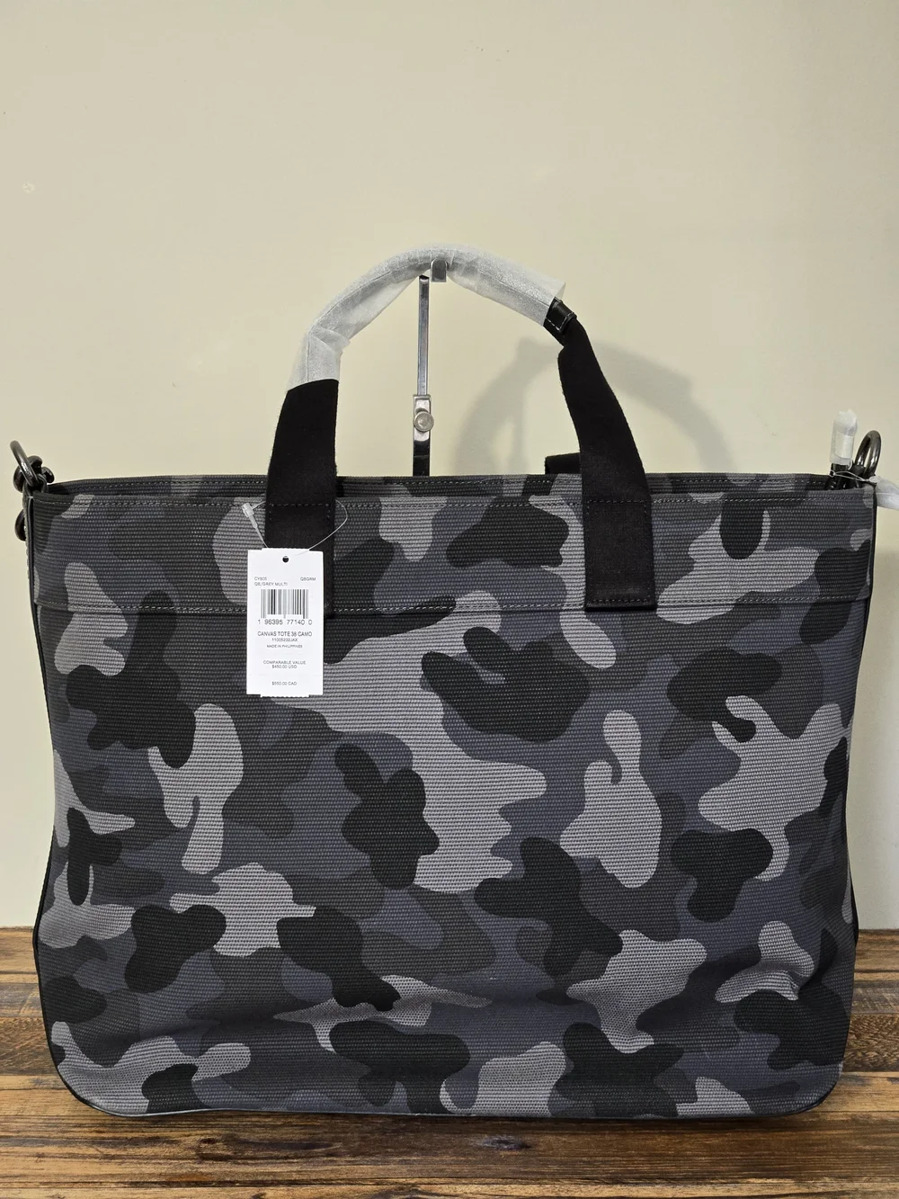 Coach Tote 38 In Camo Print